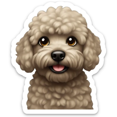 Black Mini pudle sticker