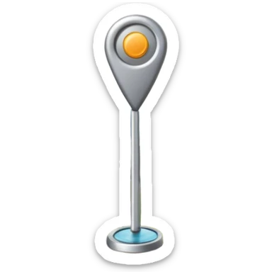 gps locater pin on west coast nz terrain map sticker