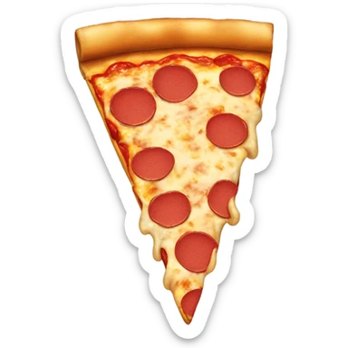 Pizza with greasy foot sticker