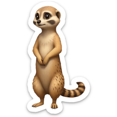 a meerkat standing sticker