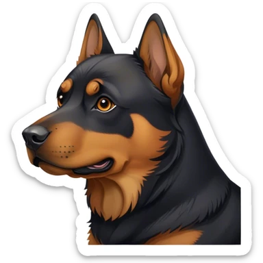 Rottweiler/German Shepard mix. sticker