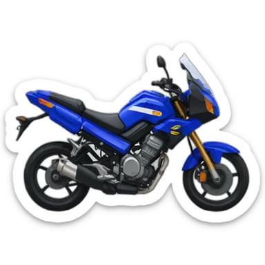 Moto yamaha pixel art sticker