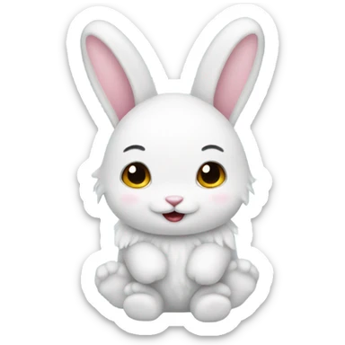 angel bunny sticker