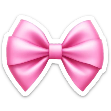 Fancy pink bow sticker