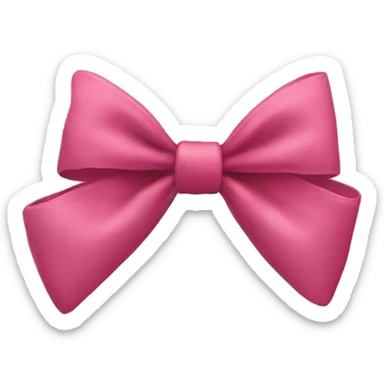 A cute bow sticker