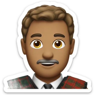 Man in kilt sticker