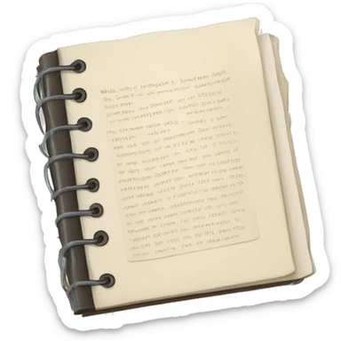 journal with tabs sticker