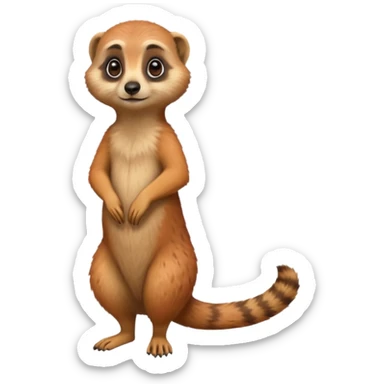 a red meerkat sticker