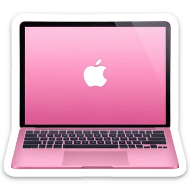 pink laptop macbook sticker