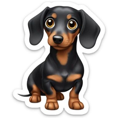 Dapple mini dachshund sticker