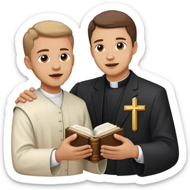 Preacher slapping someone with the Bible sticker