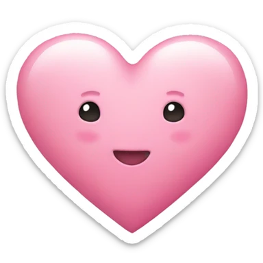 Pink heart pastel sticker
