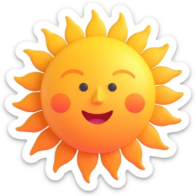animated sun sticker