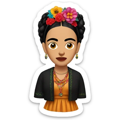 Frida kahlo emoji sticker