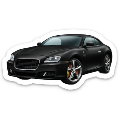 A black expensive car sticker