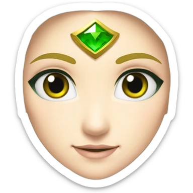 princess-zelda-with-greeneyes sticker
