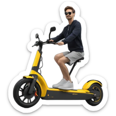 trottinette électrique 6000 watts sticker