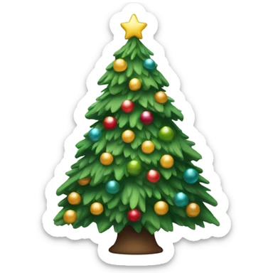Cute Christmas tree sticker