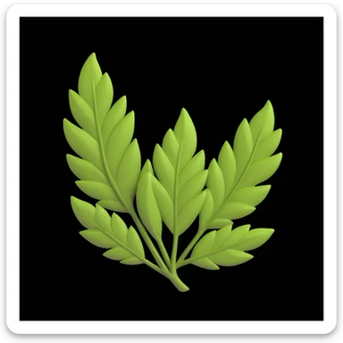 Лавровий лист accent background  sticker
