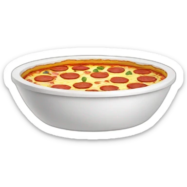 dog bowl with pizza inside sticker