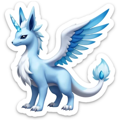 Lugia-suicune-Glaceon-hybrid, full body sticker