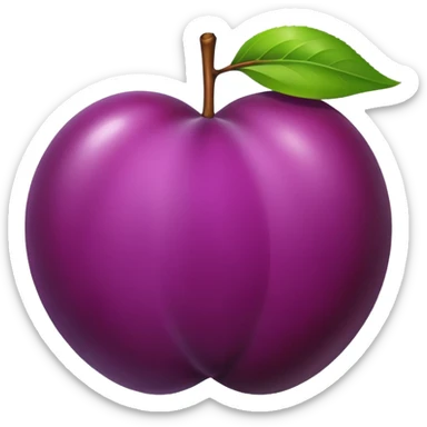 single plum sticker