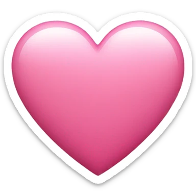 Pink heart  sticker