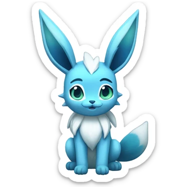 Glaceon full body sticker