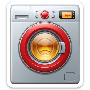 washing machine inside circle sticker