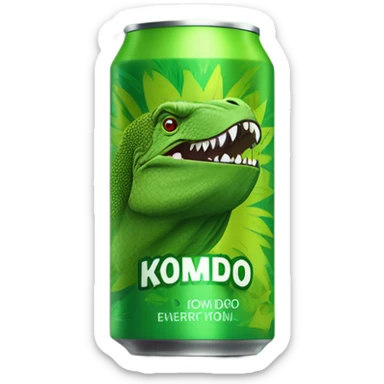 Kiwi Komodo Energy Drink can sticker