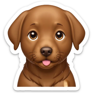 Brown labrador sticker