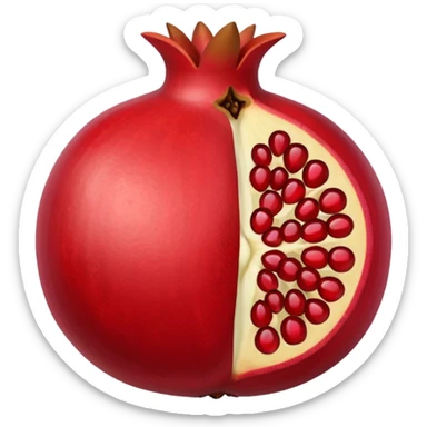pomegranate with seeds sticker