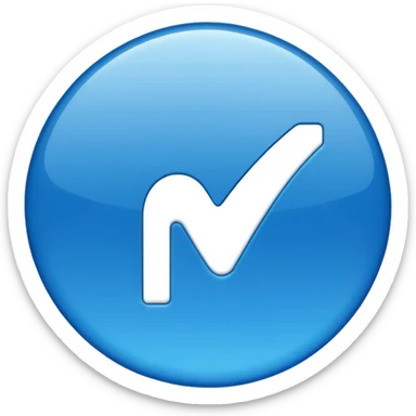 Generate a instagram verified blue tick emoji  sticker