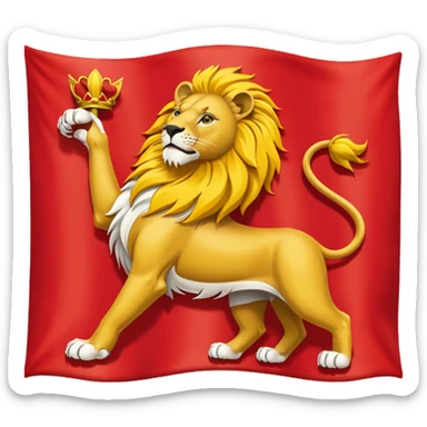 peux tu me faire le drapeau de la ville de Lyon comme celui là🇫🇷 sticker