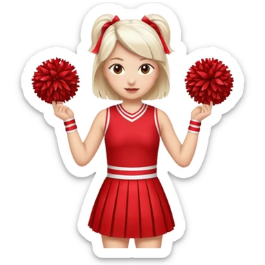 cheer leader dress sticker