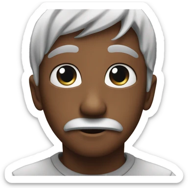 Create a emoji with big watery eyes that are in love and proud sticker