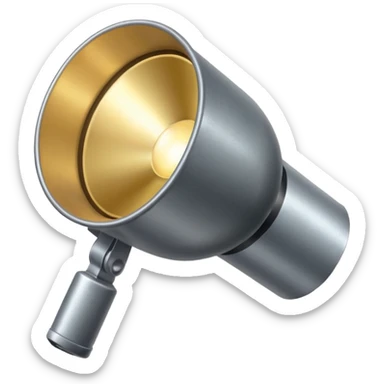 theatre spotlight seen from the side  sticker