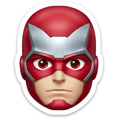 vision marvel body with red face from captain america: civil war sticker