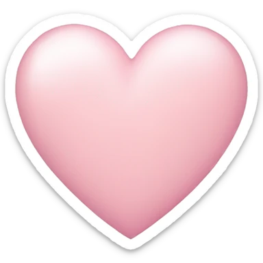 Light Pink heart sticker