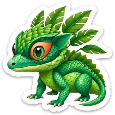  exotic tropical Fakémon-Pokémon-Vernid-creature sticker