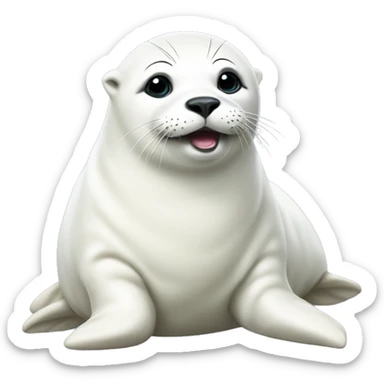 white harp seal sticker