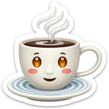 coffee cup no face sticker