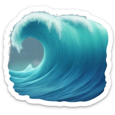 Ocean wave sticker