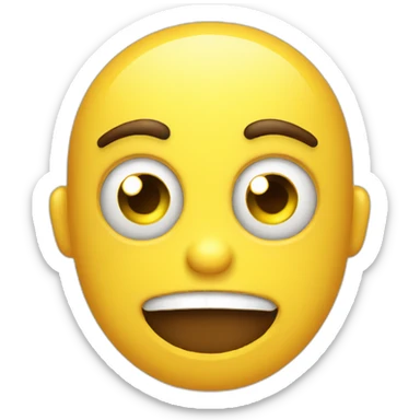 distracted smiley sticker