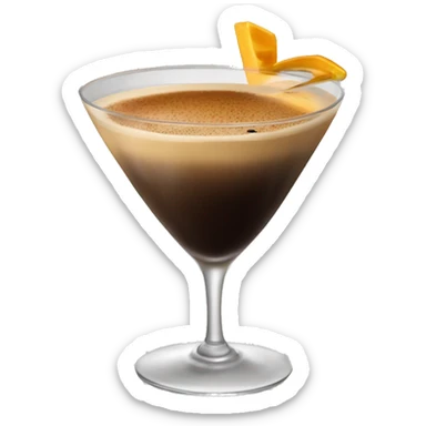 luxurious espresso martini cocktail sticker