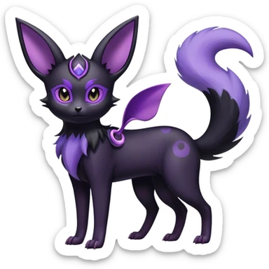 Noibat-Umbreon-Espeon-hybrid, full body sticker