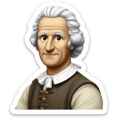 Jean-Jacques Rousseau, Genevan philosopher sticker