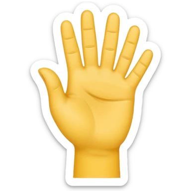 Make a YVL hand emoji doing the YVL hand signal sticker