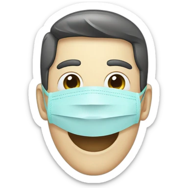 dentist mask sticker