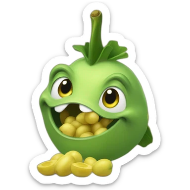 Sherk qui mange des patates sticker